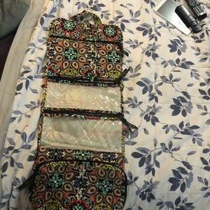 Hanging makeup travel bag or home bag